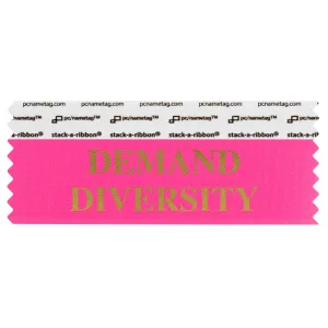 SDEDINCGO_01 neon cerise demand diversity badge ribbon