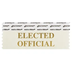SELOFCRGO_01 cream Elected Official badge ribbon