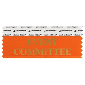 SEVCOORGO_01 orange event committee badge ribbon