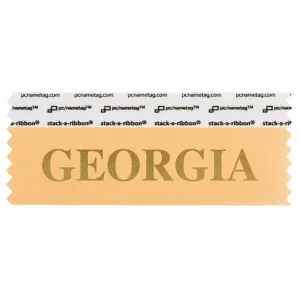 SGEORPEGO_01 peach georgia badge ribbon