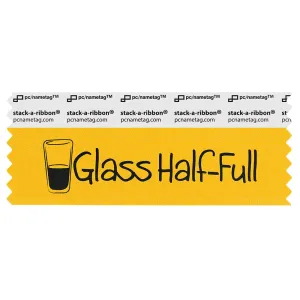 SGLHFGOBK_01 gold glass half full badge ribbon