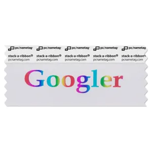 SGOOGWHPR_01 googler badge ribbon in white