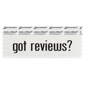 SGOREWHBK_01 got reviews badge ribbon in white