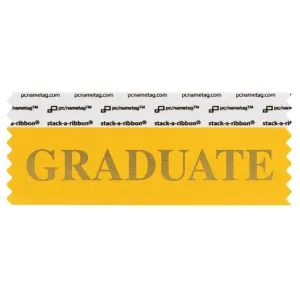 SGRADGOGO_01 gold graduate badge ribbon