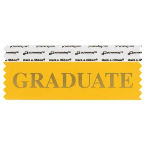 SGRADGOGO_01 gold graduate badge ribbon