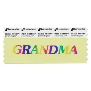 SGRMACAPR_01 Canary Grandma badge ribbon