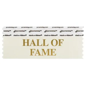 SHAFACRGO_01 cream Hall of Fame badge ribbon