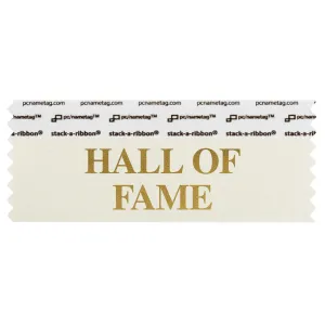 SHAFACRGO_01 cream Hall of Fame badge ribbon
