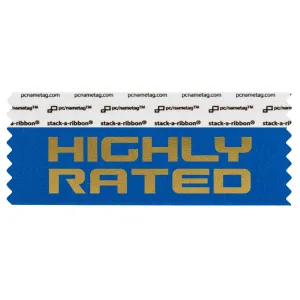 SHIRABLGO_01 Blue highly rated badge ribbon