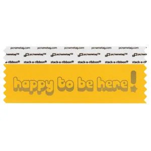 SHTBHGOGO_01 happy to be here badge ribbon