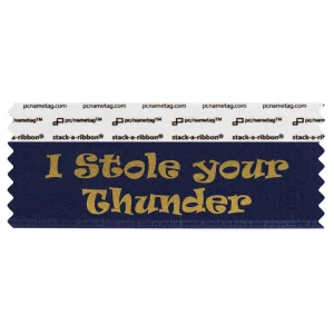 SISYTONAGO_01 navy I stole your thunder badge ribbon