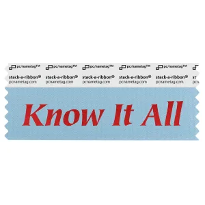 SKNIACORE_01 light blue know it all badge ribbon