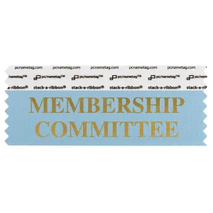 SMECOCOGO_01 light blue membership committee badge ribbon