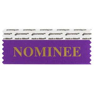SNOMIVIGO_01 violet nominee badge ribbon