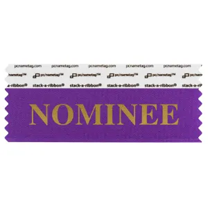 SNOMIVIGO_01 violet nominee badge ribbon
