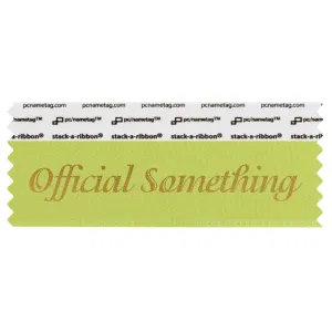 SOFSOLGGO_01 light green official something badge ribbon