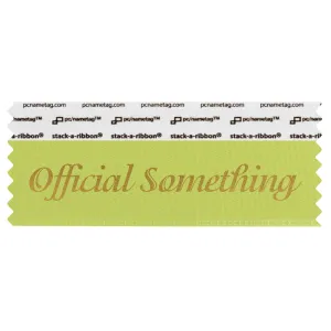 SOFSOLGGO_01 light green official something badge ribbon
