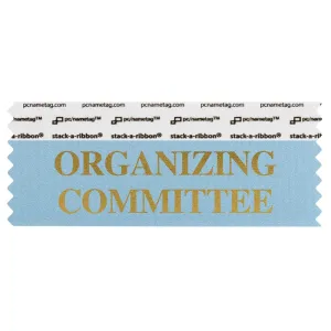 SORCOCOGO light blue Organizing Committee badge ribbon