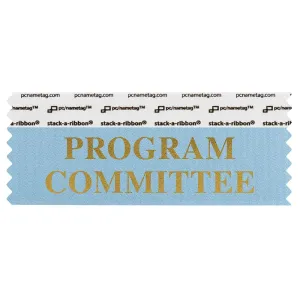 4" x 1-5/8" PROGRAM COMMITTEE Badge Ribbon