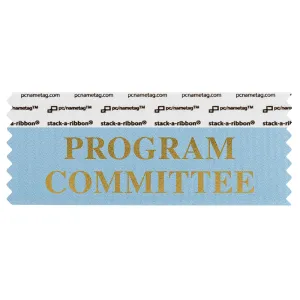 4" x 1-5/8" PROGRAM COMMITTEE Badge Ribbon