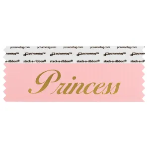SPRINPIGO_01 pink princess badge ribbon