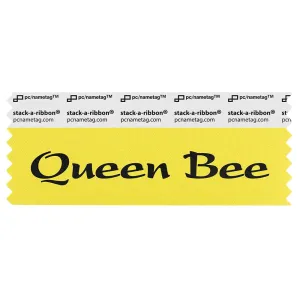 SQUBEGOBK_01 gold queen bee badge ribbon