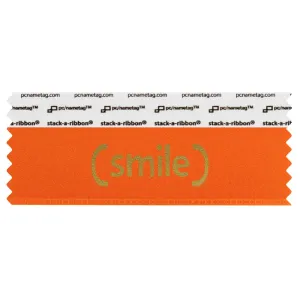 SSMILORGO_01 orange smile badge ribbon