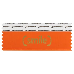SSMILORGO_01 orange smile badge ribbon