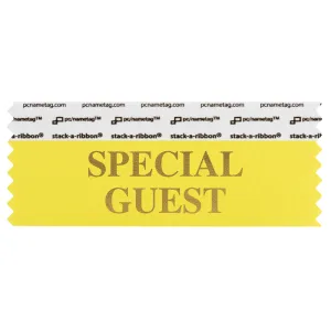 SSPGUCAGO Canary yellow badge ribbon with Special Guest in gold lettering