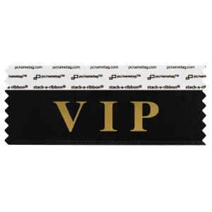 4" x 1-5/8" VIP Badge Ribbon