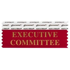 SXECOREGO_01 red executive committee badge ribbon