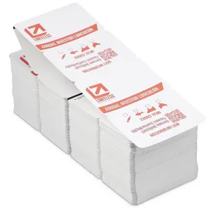 4x3 custom name badge with white borders on both sides of badge