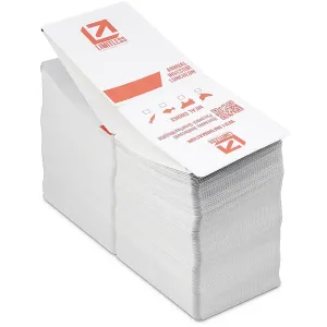 4x6 two sided event badge with white borders on both sides of badge