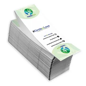 Direct thermal printers can print double sided 4" x 6" name badges for events. This full color name badge paper comes pre-printed with your full color design.
