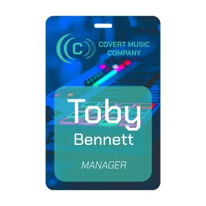 3.75 inch x 5.5 inch full color employee badge