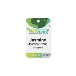 2 1/8" x 3 3/8" eco-friendly Event Badge