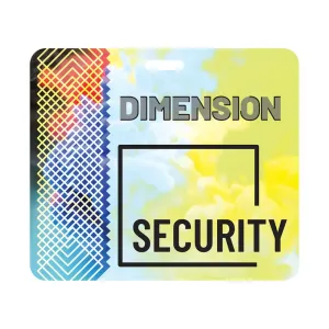 4.25 inch x 3.67 inch security staff badge