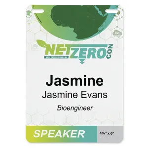 4 1/4"x 6" eco-friendly Event Badge