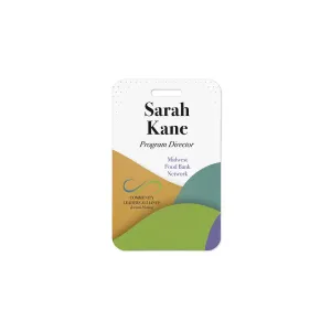 2x3 recyclable event badge
