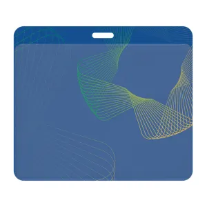 4.25 inch x 3.67 inch event badge with pocket for a name tag