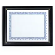 slip in award certificate frame in black