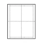 4 inch x 5-1/8 inch Vertical Paper Name Tag Inserts for at home printing
