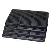 Reusable and recyclable name badge organizer can hold event badges up to 4-1/4" in width