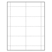 3-1/2" x 2-1/4" blank Paper ID badge Inserts