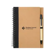 Eco Spiral Notebook with Pen, Black