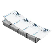 Each 4”x3” full-color name badge contains a Monza R6 RFID chip. Single-sided 4"x3" RFID name tags can fit in badge holders 