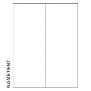 11inch x 4.25inch blank Paper Name Tents