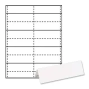 4inch x 1.25inch blank Paper Place Tents that you can print at home