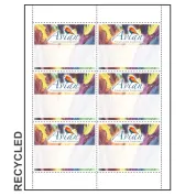 4" x 3" Recycled Paper Name Tag Inserts compatible with laser and inkjet printers