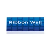 4inch x 8inch clear sign holder for badge ribbon rack